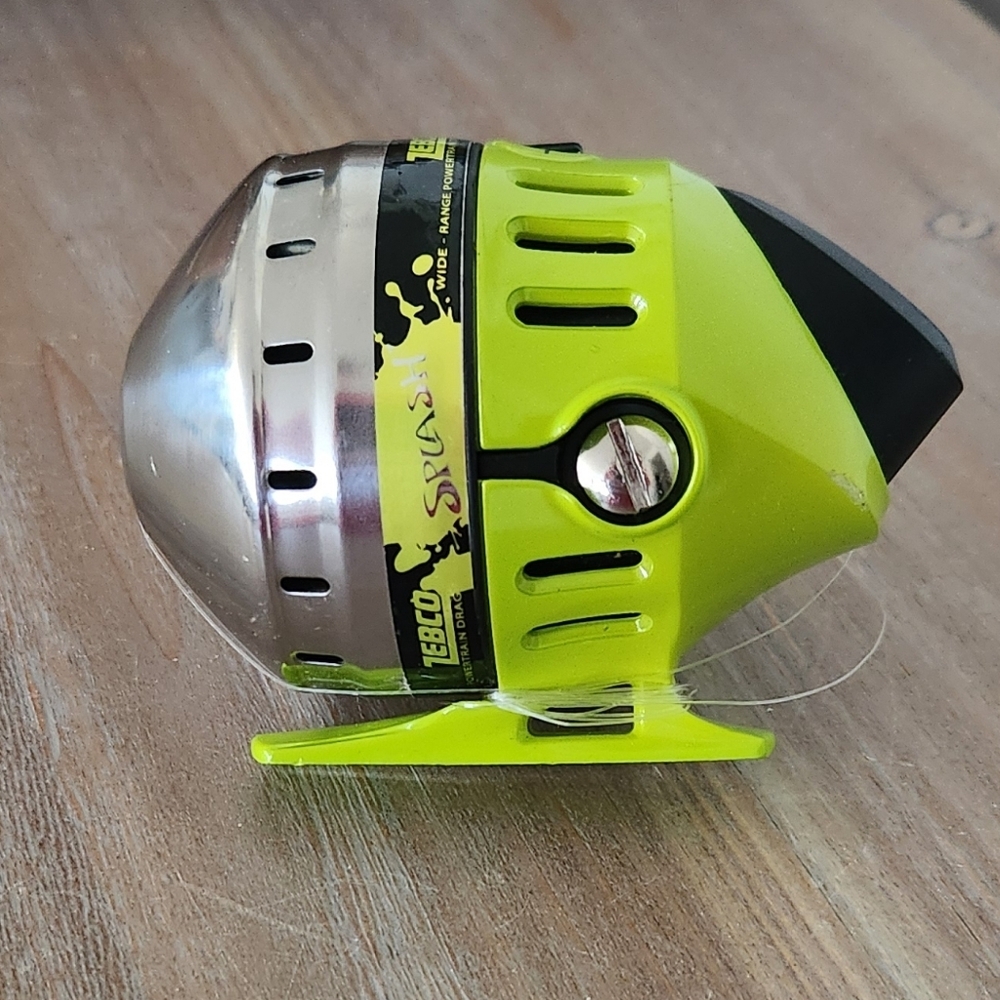 Zebco Splash Spincast Fishing Reel – Neon Green/Chartreuse - Picture 2 of 11